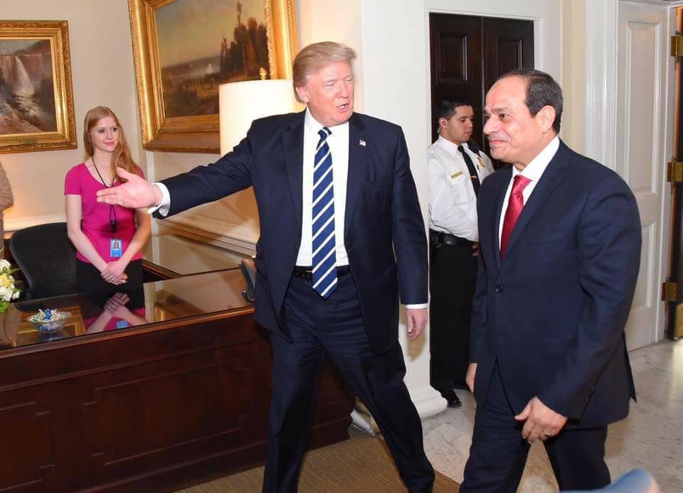 الرئيس ترامب : نحن والولايات المتحدة ندعم الرئيس السيسي والشعب المصري بقوة