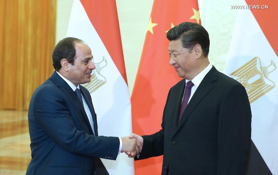 الصين : الرئيس الصيني شي جين بينغ يلتقي نظيره المصري عبد الفتاح السيسي في بكين