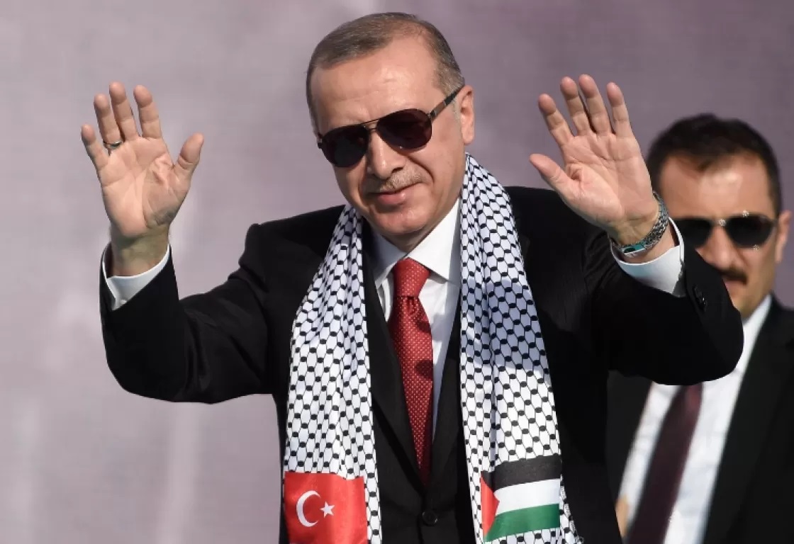 رجب طيب اردوغان تركيا تتعهد بمواصلة دعم فلسطين