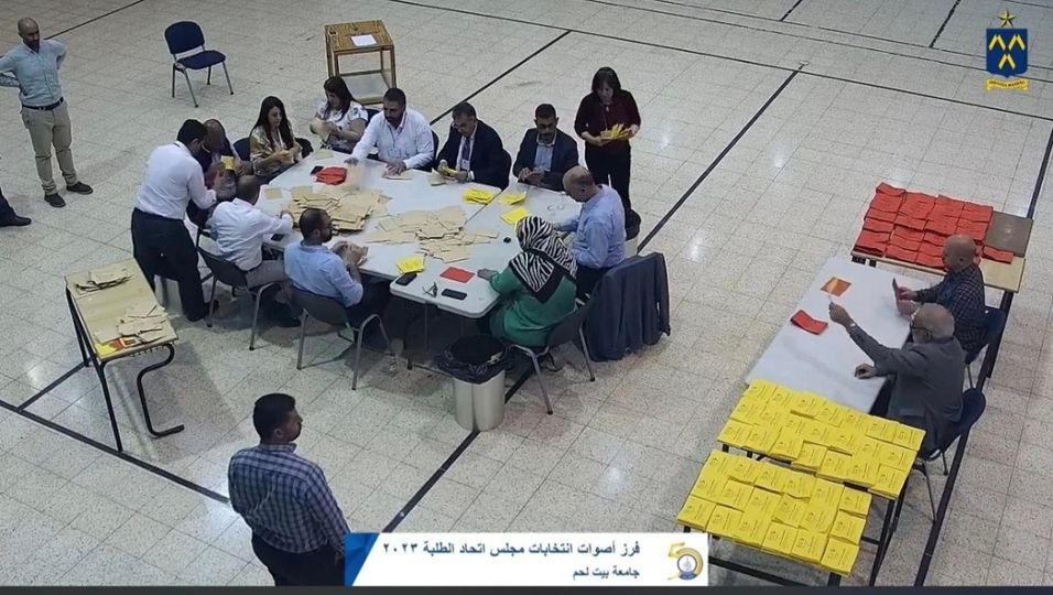 فوز الشبيبة الفتحاوية في انتخابات مجلس طلبة جامعة بيت لحم