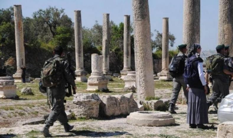 قوات الاحتلال تقتحم المنطقة الأثرية في سبسطية