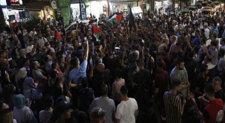 مظاهرات ضخمة في الضفة تنديدا بمجزرة المستشفى المعمداني في غزة