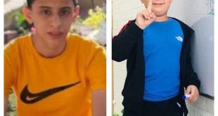جماهير جنين تشيّع جثماني الشهيدين الطفلين باسل أبو الوفا وآدم الغول