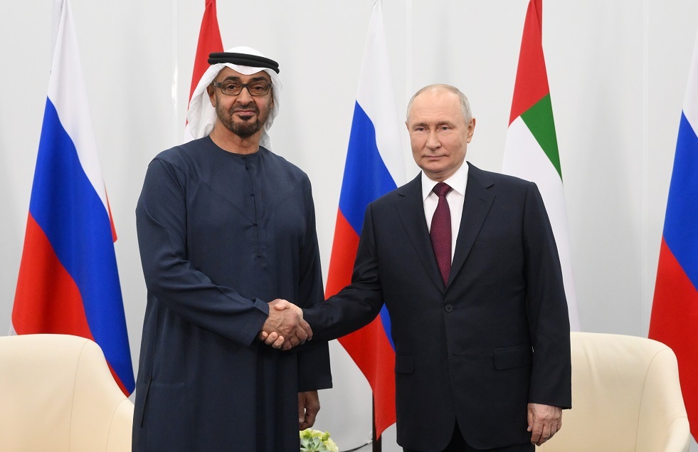 بوتين : الإمارات العربية المتحدة أكبر شريك تجاري لنا في العالم العربي