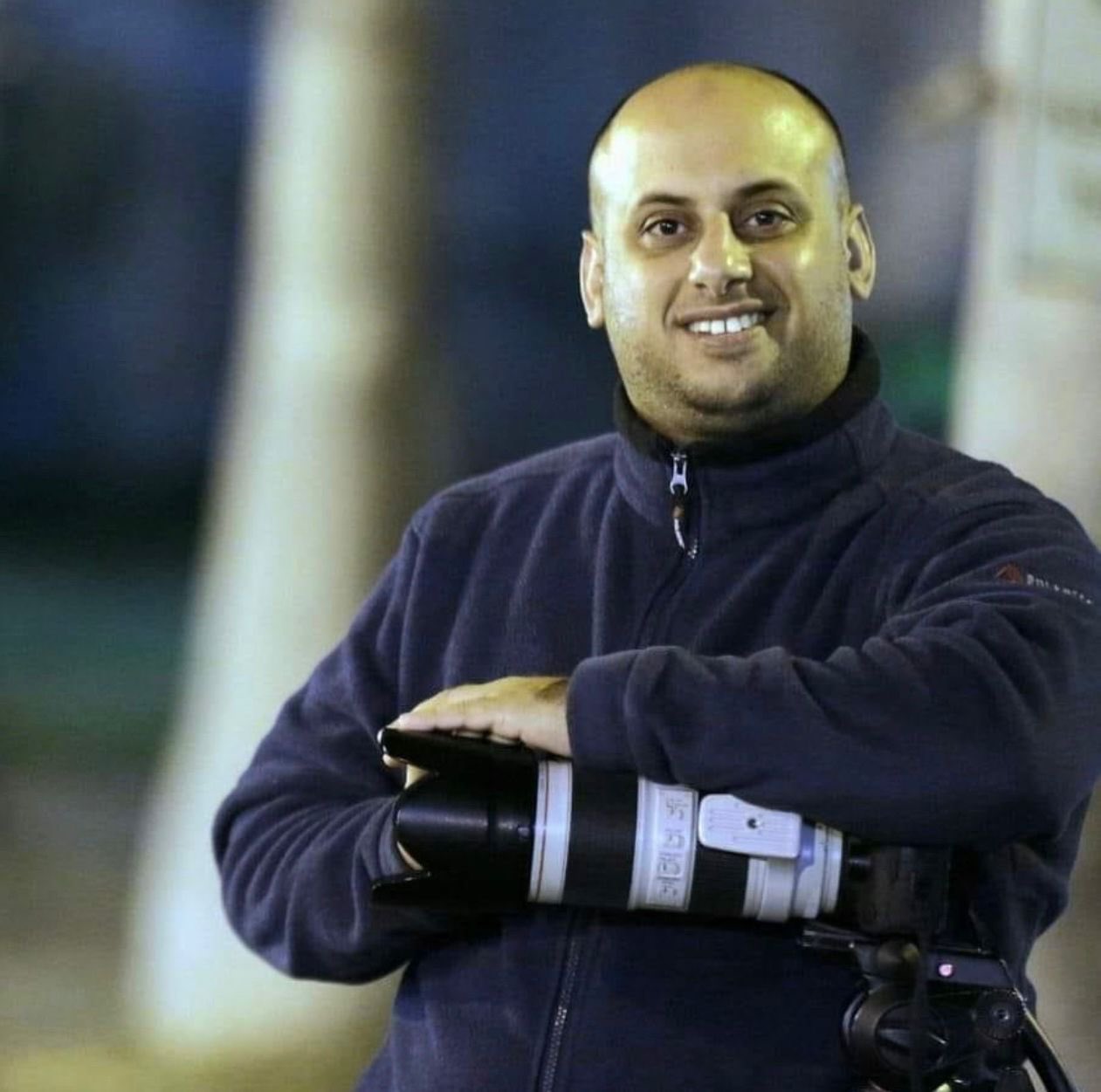 استشهاد الصحفي محمد داير أبو مصباح بقصف اسرائيلي على قطاع غزة