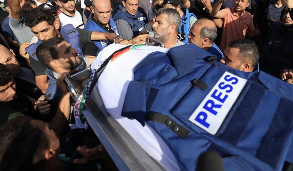 اسماء الصحفيين الشهداء منذ بدء العدوان على قطاع غزة