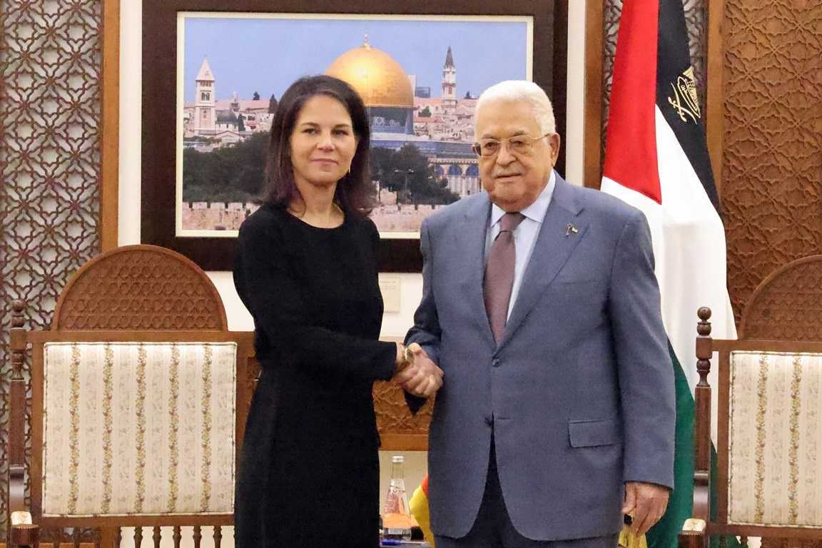 الرئيس محمود عباس يستقبل وزيرة خارجية ألمانيا
