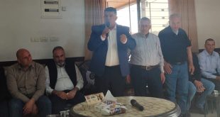 برعاية محافظ نابلس غسان دغلس عقد صلح عشائري بين عائلتي حسون وعبدي في بيت امرين