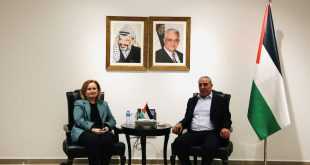 حسين الشيخ يستقبل المبعوثة النرويجية لعملية السلام في الشرق الأوسط والقنصل البريطاني العام