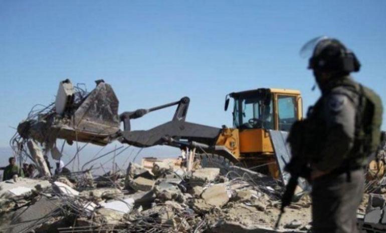 الاحتلال يهدم منزلا قيد الإنشاء غرب أريحا