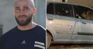 الاحتلال يعتقل شابا من مدينة جنين بعد اطلاق النار على مركبته
