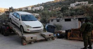 الاحتلال يعتقل شابا ويستولي على مركبة في قرية المغير