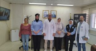 الشرطة تنظم زيارة لقسم الأطفال في مستشفى رفيديا بنابلس