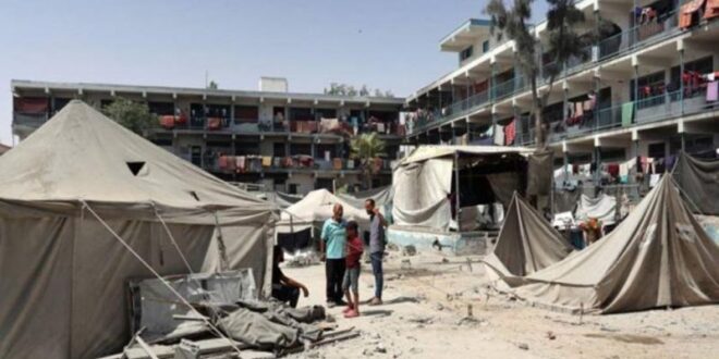 5 شهداء في قصف الاحتلال خيمة تؤوي نازحين بمخيم النصيرات وسط قطاع غزة