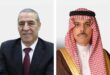 حسين الشيخ يتلقى اتصالا هاتفيا من وزير الخارجية السعودي