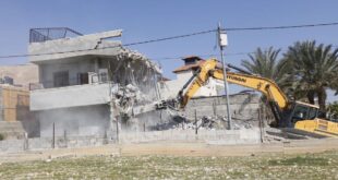 الاحتلال يهدم منزلا في قرية مجدل بني فاضل جنوب نابلس