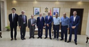 محافظ اريحا حسين حمايل يستقبل السفير الصيني تسنغ جيشن