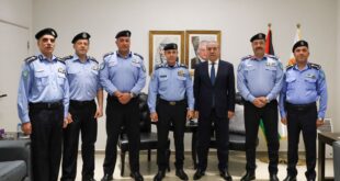 حسين الشيخ يستقبل وفداً من الشرطة الفلسطينية برئاسة اللواء علام السقا