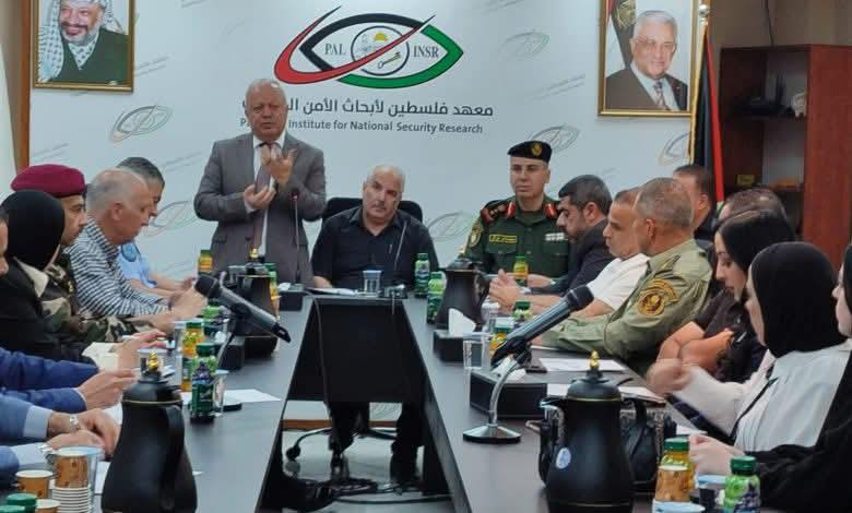 التوجيه السياسي ينظم ورشة عمل بالتعاون مع معهد فلسطين لأبحاث الأمن القومي