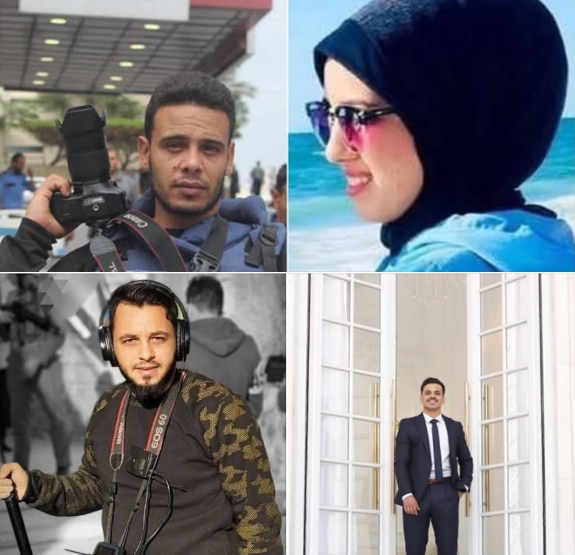 استشهاد 4 صحفيين بقصف إسرائيلي على غزة