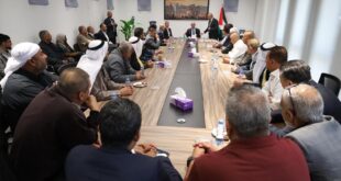 حسين الشيخ يستقبل فعاليات محافظة أريحا والأغوار