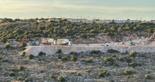 مستوطنون ينصبون كرفانات جديدة على أراضي بروقين غرب سلفيت