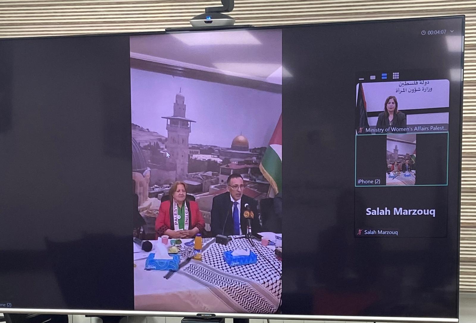 منى الخليلي : المرأة الفلسطينية والعراقية تجسدان نموذجاً للصمود والنضال