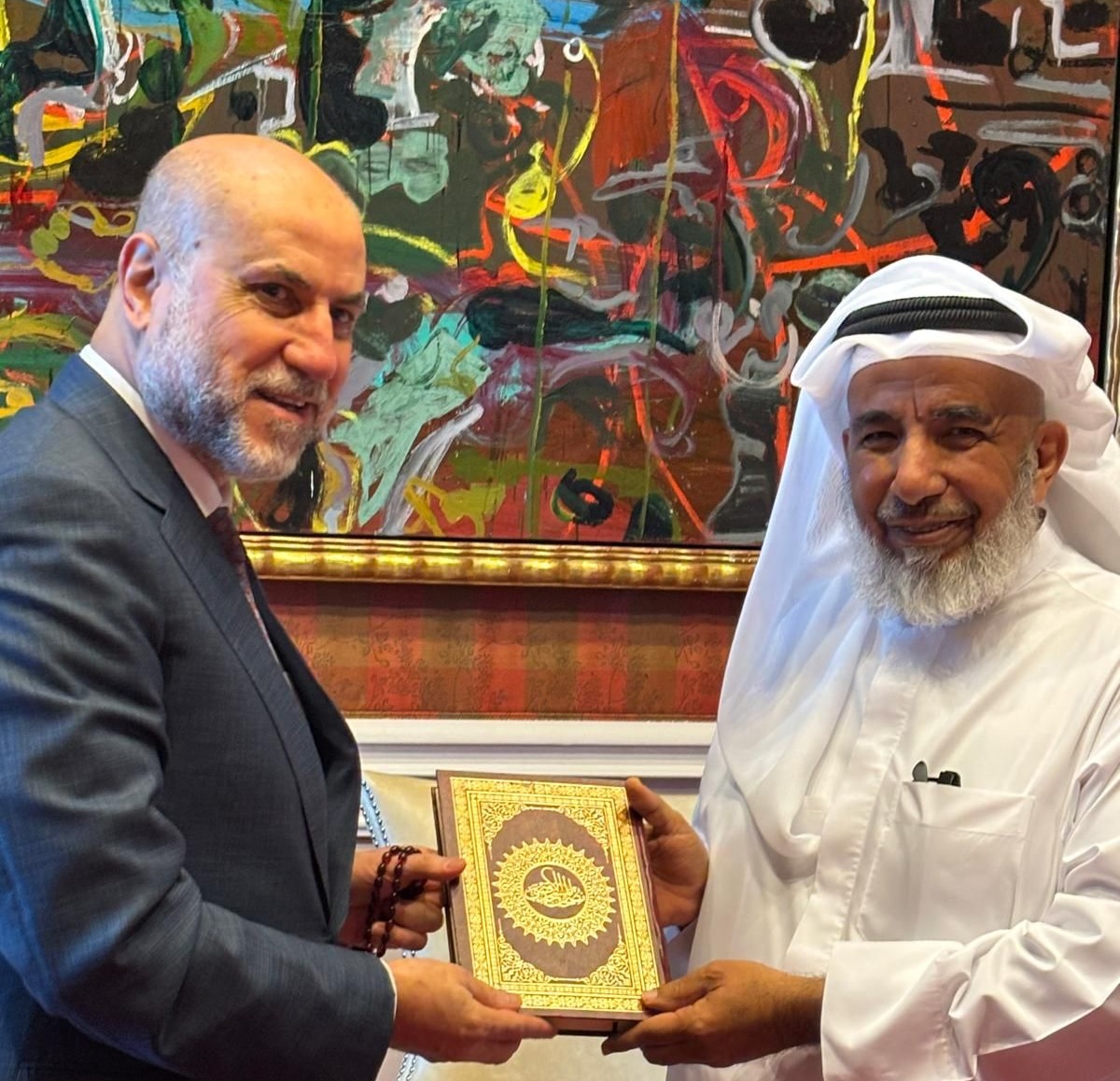 الهباش يطلع وزير الأوقاف القطري بالدوحة على الأوضاع في فلسطين