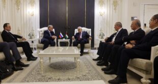 الرئيس محمود عباس يستقبل المبعوث الخاص للرئيس الروسي ميخائيل بوغدانوف
