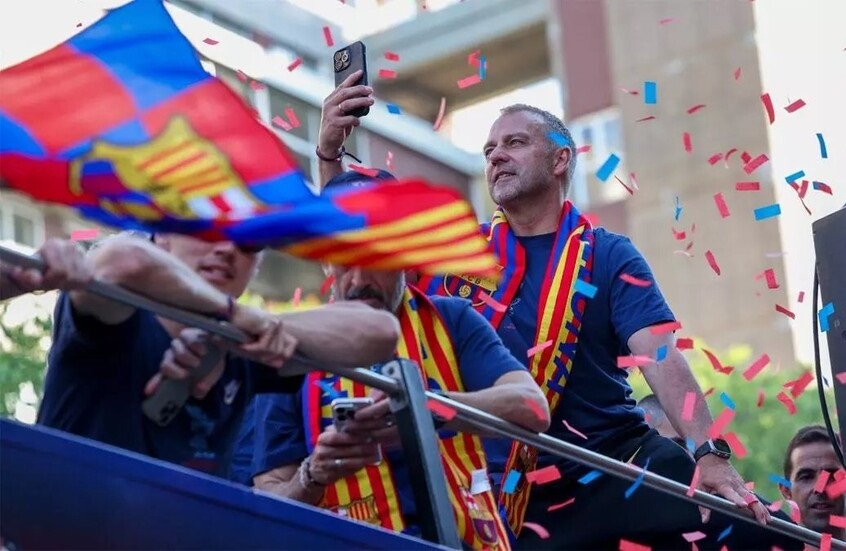 بعد حصد اللقب.. برشلونة يجهز مفاجأة جديدة لهانز فليك