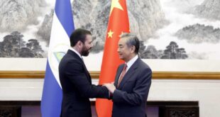 وزير خارجية الصين وانغ يي يلتقي مع مستشار التعاون الدولي للرئيس النيكاراغوي لوريانو