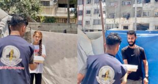 "فلسطين الخيرية" توزع وجبات ساخنة على مرضى السرطان النازحين