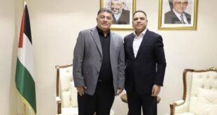 محافظ نابلس غسان دغلس يزور قائد جهاز الاستخبارات العسكرية اللواء نضال شاهين