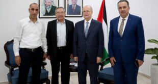 رمزي رباح يلتقي رئيس الوزراء الفلسطيني لبحث التصعيد الاستيطاني في الضفة