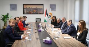 حسين الشيخ يستقبل مستشارة الرئيس الفرنسي لشؤون الشرق الأوسط