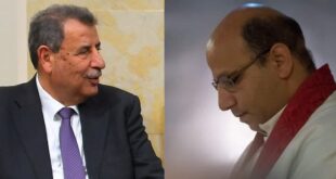 رمزي خوري يهاتف المطران حداد مهنئاً بانتخابه مطراناً للكنيسة الإنجيلية اللوثرية