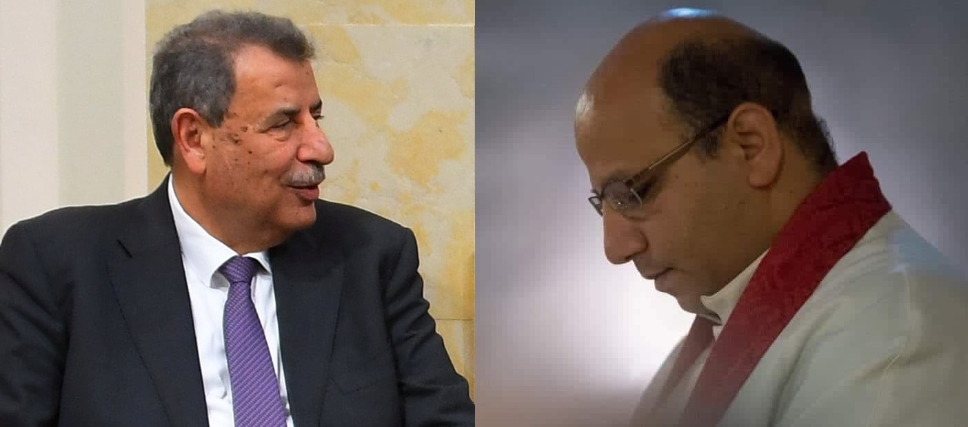 رمزي خوري يهاتف المطران حداد مهنئاً بانتخابه مطراناً للكنيسة الإنجيلية اللوثرية