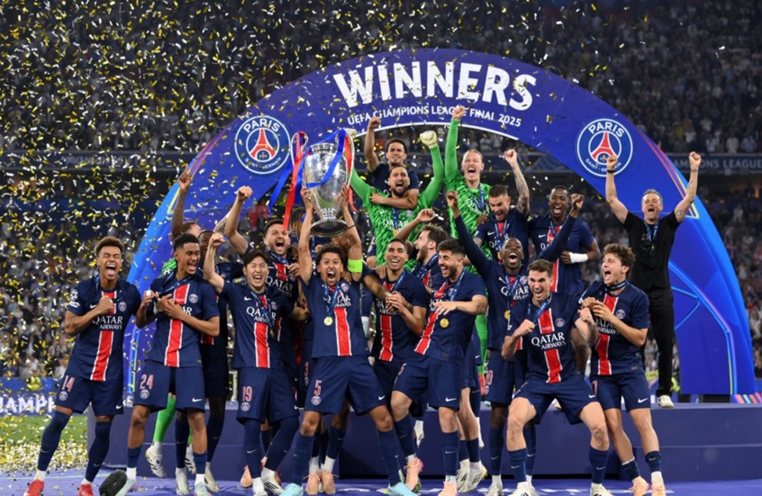 باريس سان جيرمان يقهر إنتر ميلان بخماسية ويتوج بلقب دوري أبطال أوروبا للمرة الأولى في تاريخه