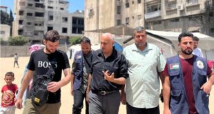 "فلسطين الخيرية" تتفقد نازحي السرطان في مخيم "بسمة أمل"
