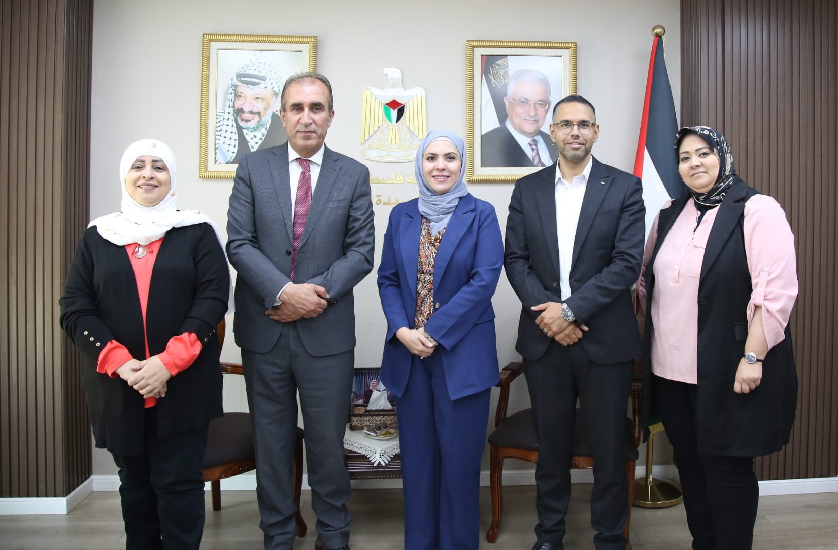 رئيس ديوان الجريدة الرسمية يستقبل رئيس جامعة فلسطين التقنية - خضوري