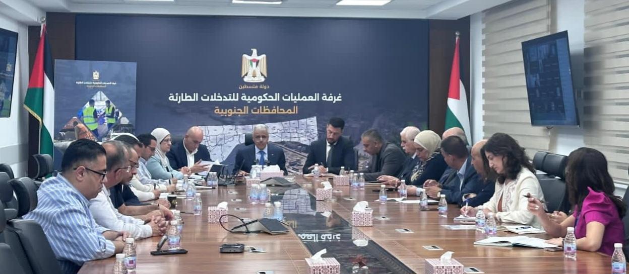 الوزير أمجد برهم خلال مشاركته في اجتماع غرفة العمليات الحكومية .. امتحانات الثانوية العامة ستُعقد في غزة رغم كل التحديات