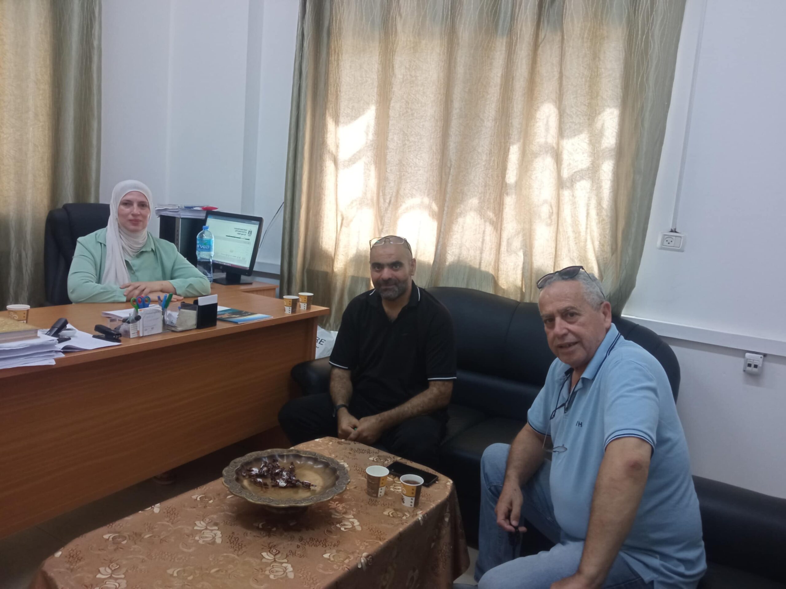 مكتب التعليم العالي والبحث العلمي يستقبل تعاونية جنين التعليمية