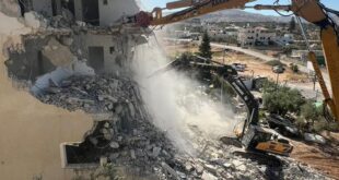 الاحتلال يهدم منزلاً في قرية خربثا المصباح غرب رام الله