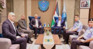 اللواء علام السقا يلتقي وفدا من شركة الاتصالات الفلسطينية "جوال" لبحث سبل التعاون المشترك