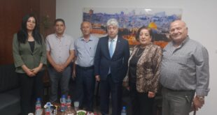 وفد من الجبهة العربية الفلسطينية يهنىء النضال بذكرى الانطلاقة ويؤكدان تكاتف الجهود لمواجهة مشاريع الاحتلال الفاشية