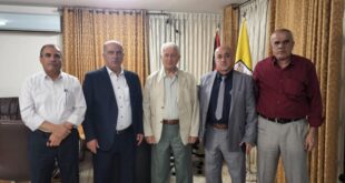 عباس زكي يستقبل رؤساء بلديات حلحول و إذنا و صوريف و سعير