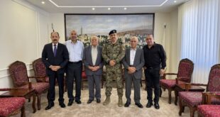 وفد من جمعية الصداقة الفلسطينية الصينية يزور اللواء العبد ابراهيم خليل قائد قوات الأمن الوطني