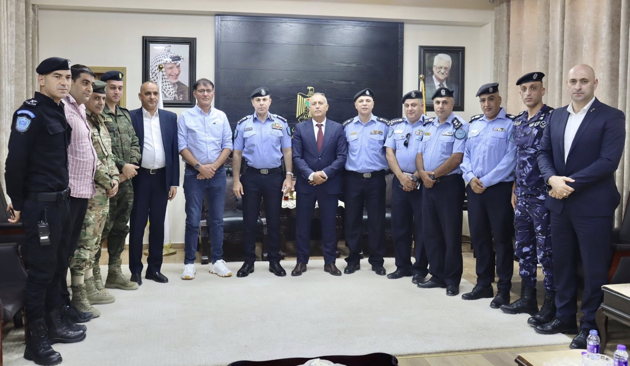 محافظ جنين كمال ابو الرب يستقبل مدير عام الشرطة اللواء علام السقا والوفد المرافق له