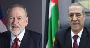 نائب الرئيس حسين الشيخ يلتقي بسفير الولايات المتحدة الامريكية مايك هاكابي