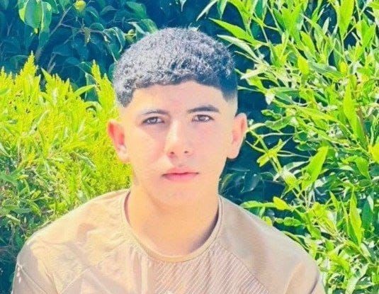 استشهاد الفتى عمرو علي خالد قبها برصاص الاحتلال في يعبد جنوب جنين